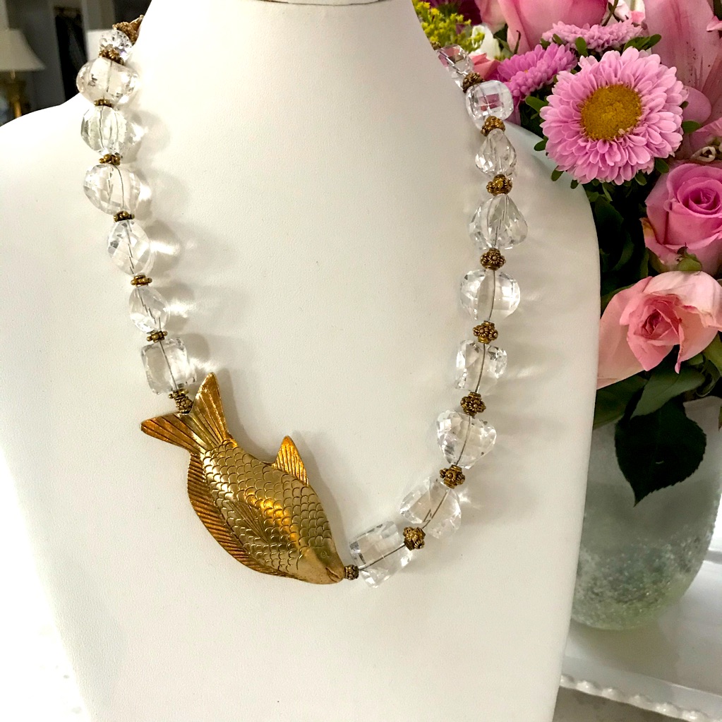 Statement Necklace “Swimming Downstream”
